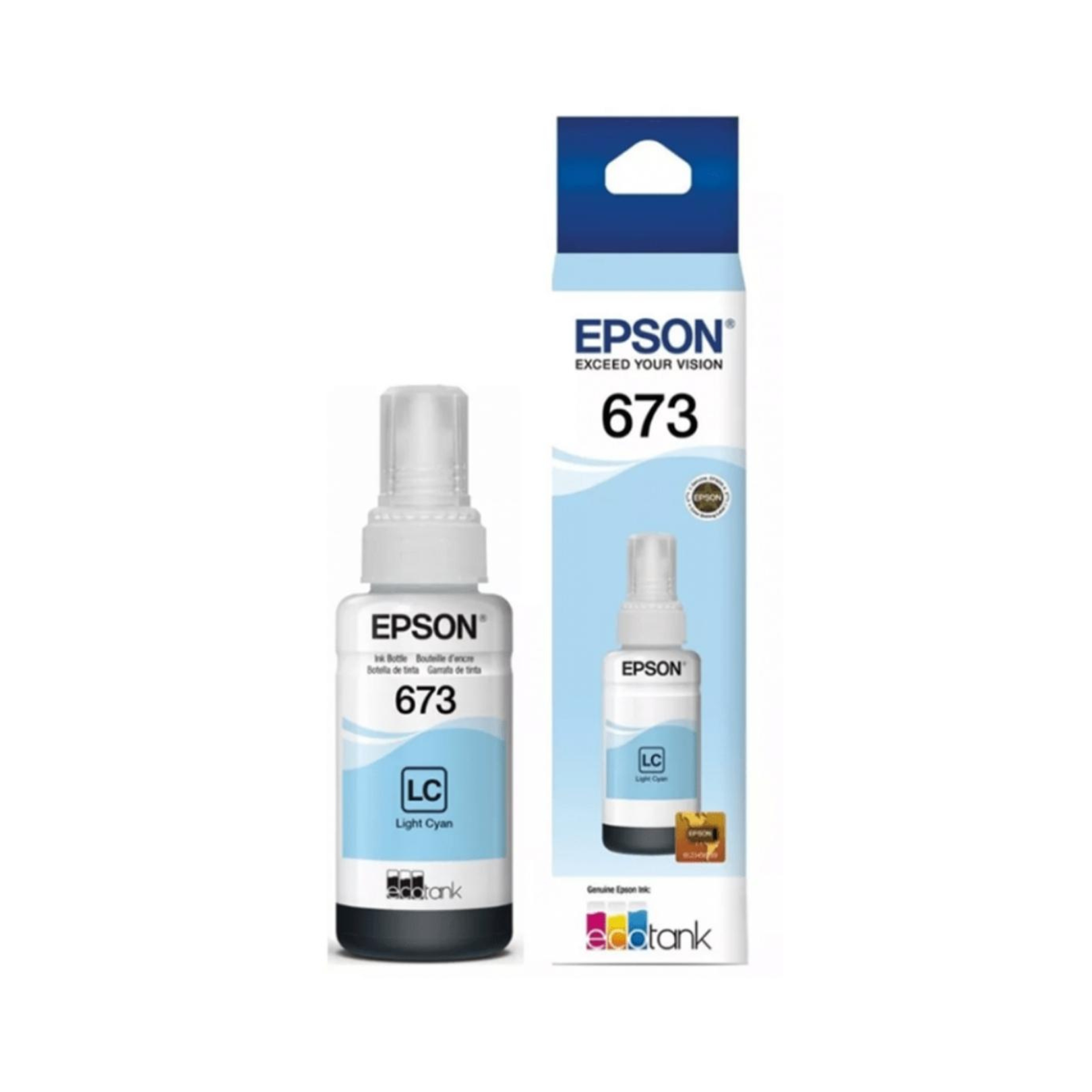 Botella de tinta Epson 673 Cian Light (T673520) L800/L805/L850/L1800