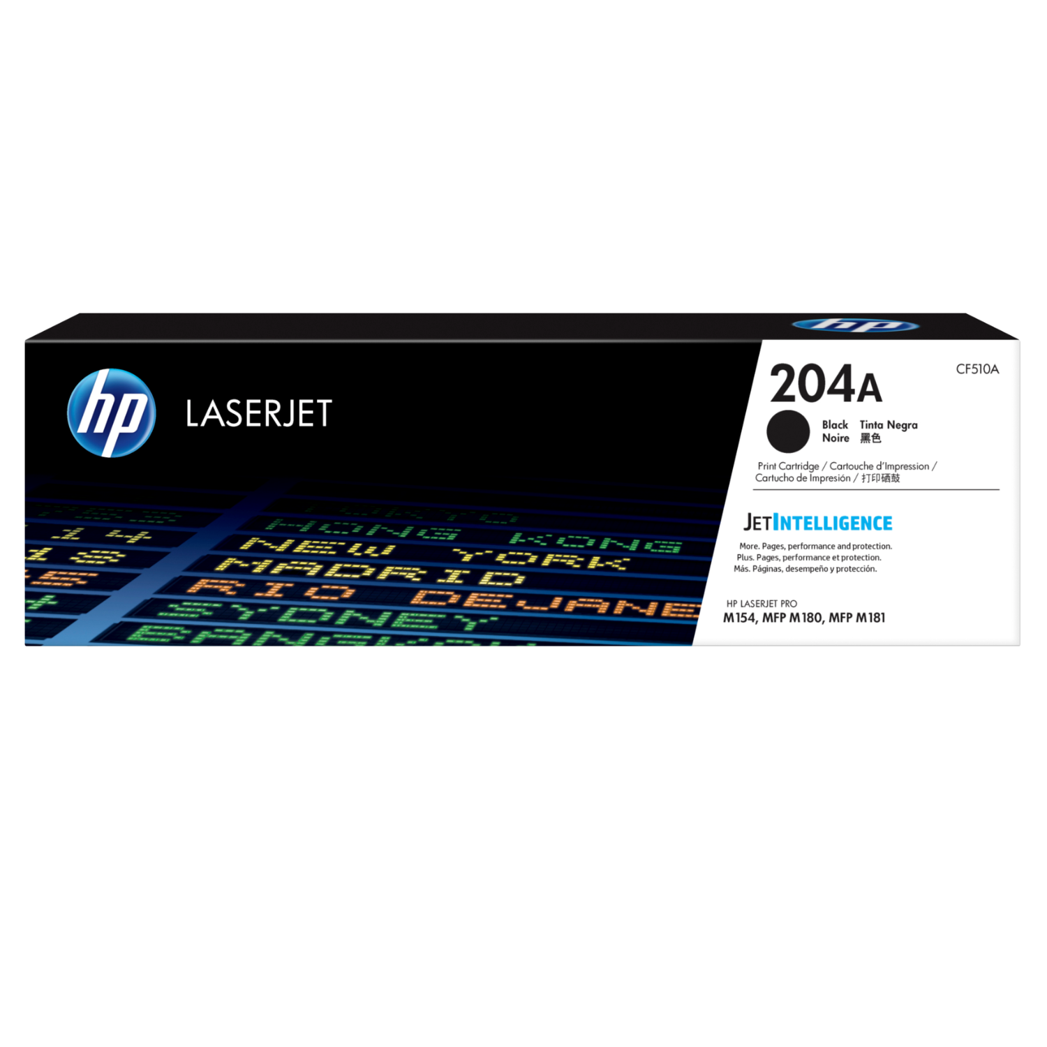 Toner HP 204A Negro (CF510A) LaserJet M154/M180/M181 1100 Pag.