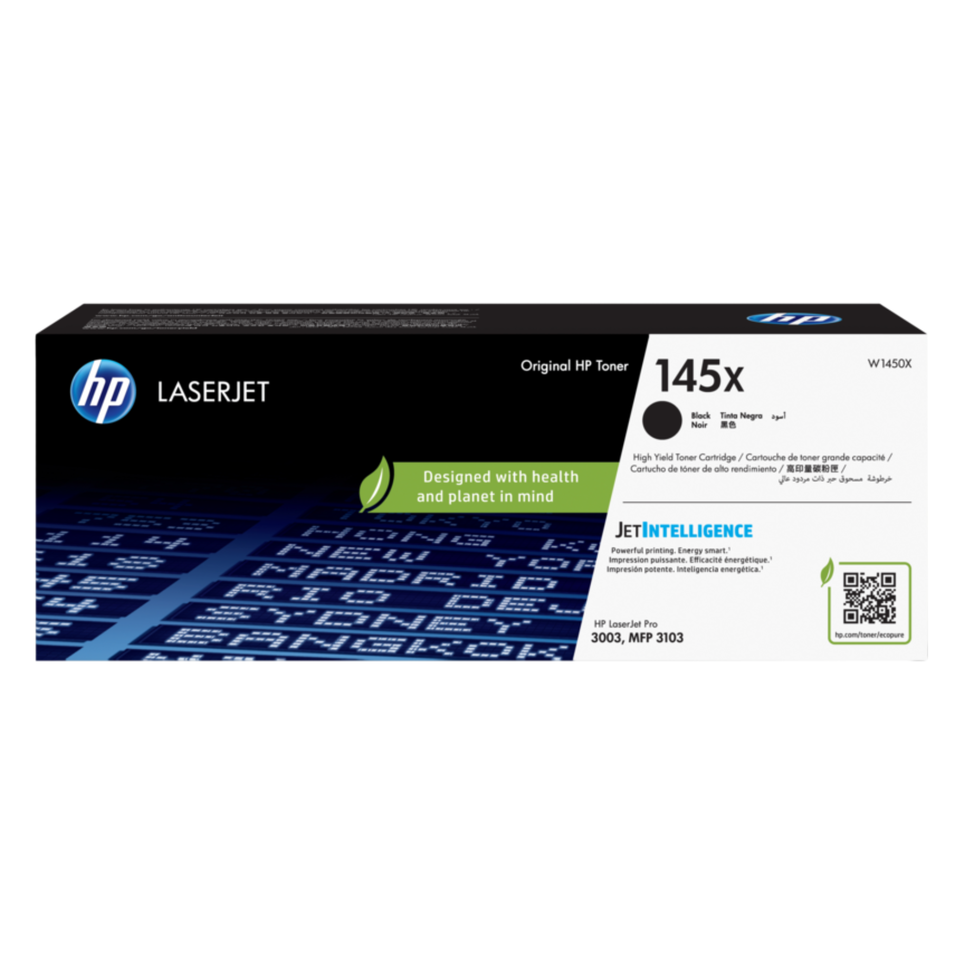 Toner HP 145X Negro (W1450X) LaserJet Pro 3003/3103, 3800 Pag.