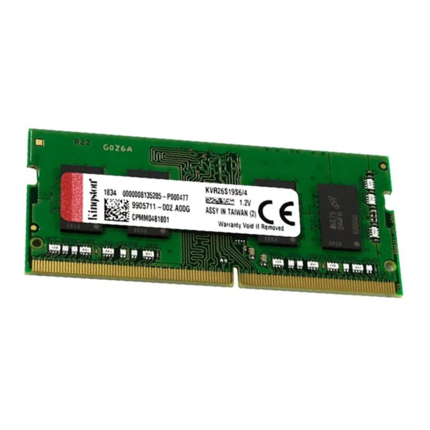 Memoria Ram Kingston DDR4 4GB 2666MHZ Sodimm (KVR26S19S6/4)