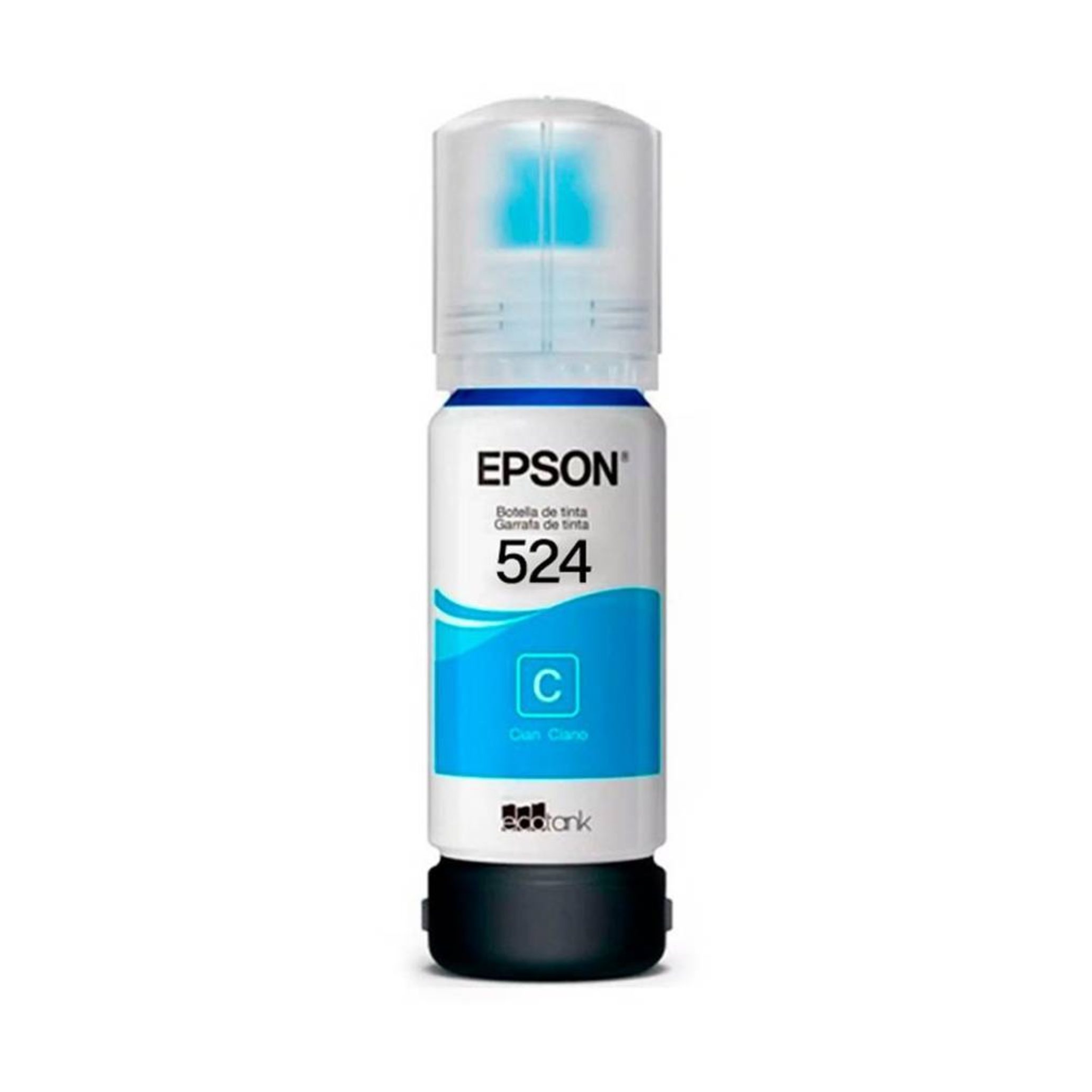 Botella de Tinta Epson 524 Cian (T524220) L6580/L15150/L15160