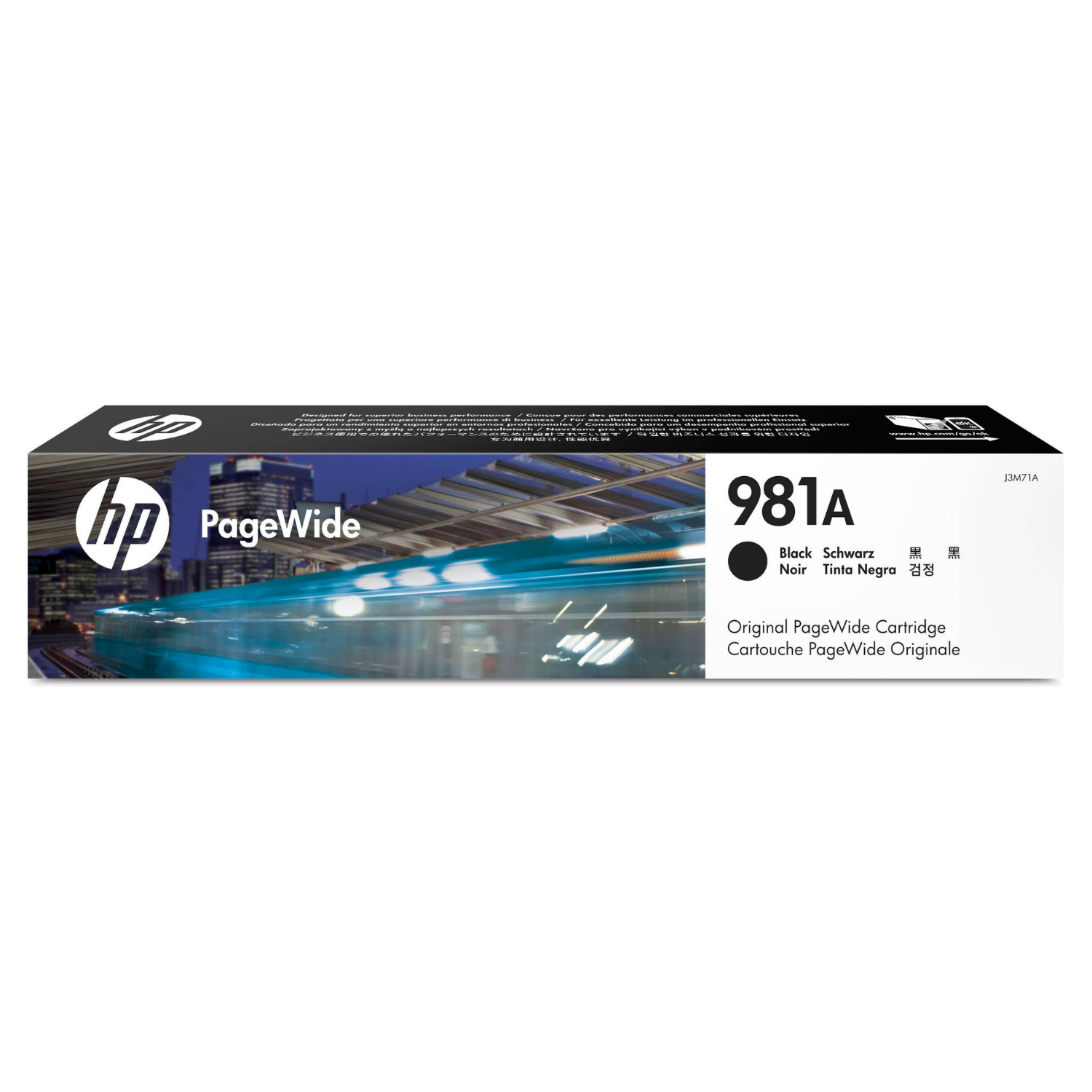 Cartucho de tinta HP 981A Negro (J3M71A) PageWide 556DN/586DN 6000 Pag.