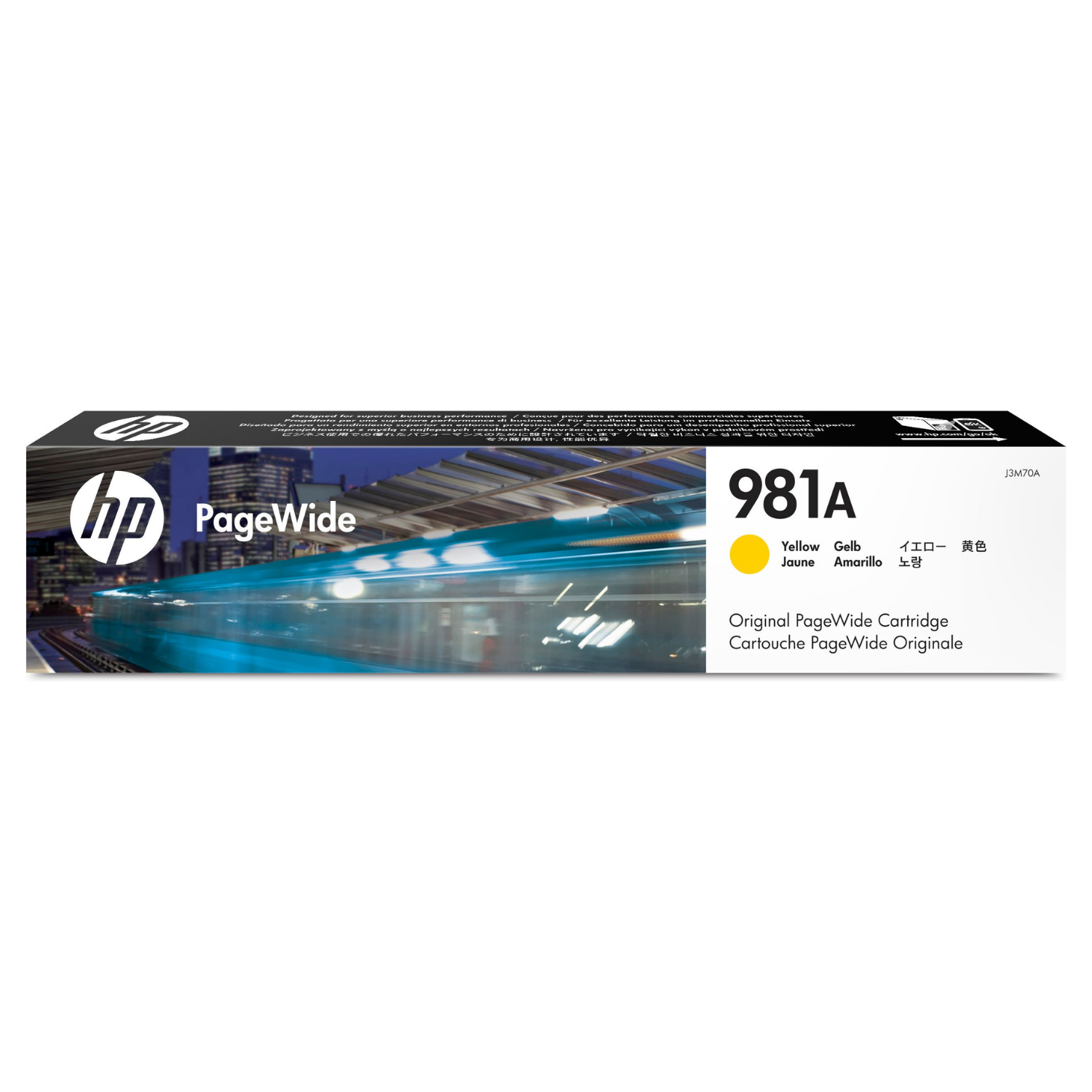 Cartucho de tinta HP 981A Yellow (J3M70A) PageWide 556DN/586DN 6000 Pag.