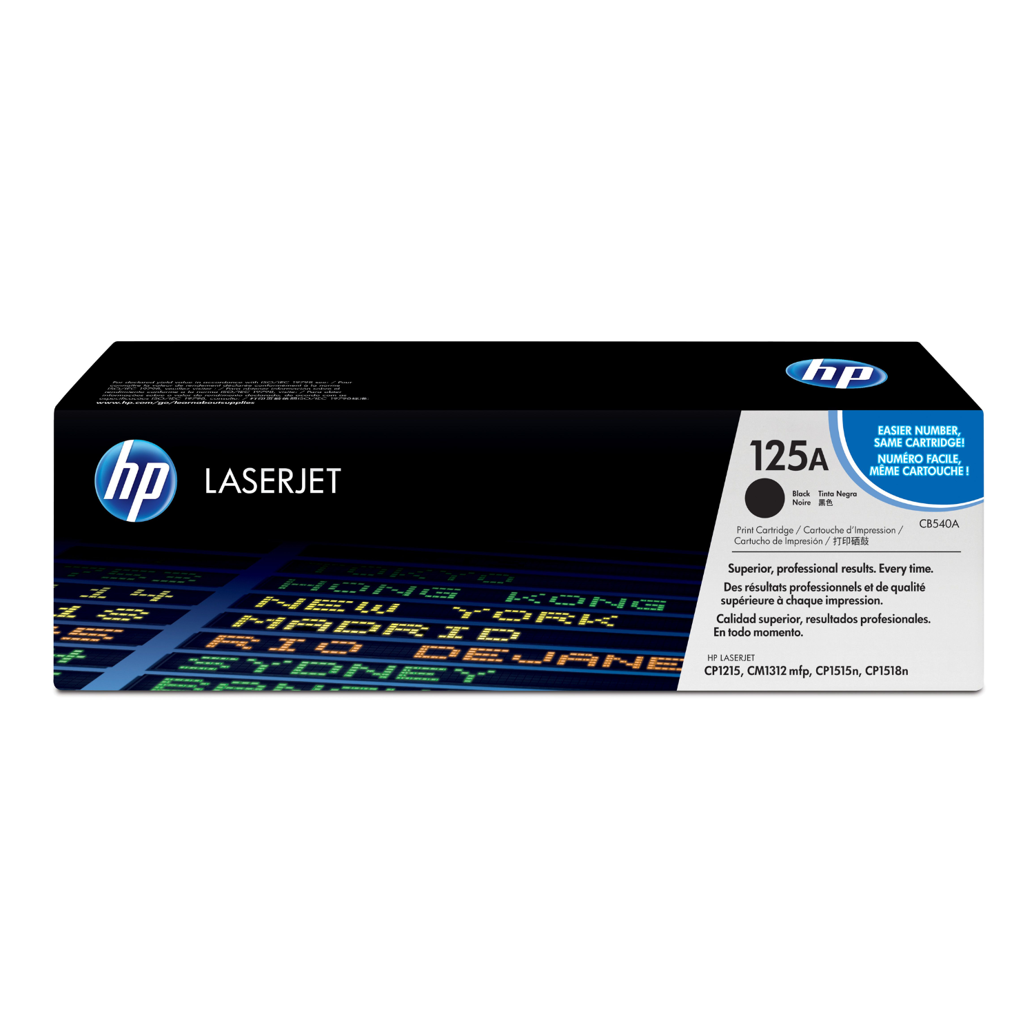 Toner HP 125A Negro (CB540A) LaserJet CP1515n/CP1518ni/CP1215/CM1312 2200 Pag.