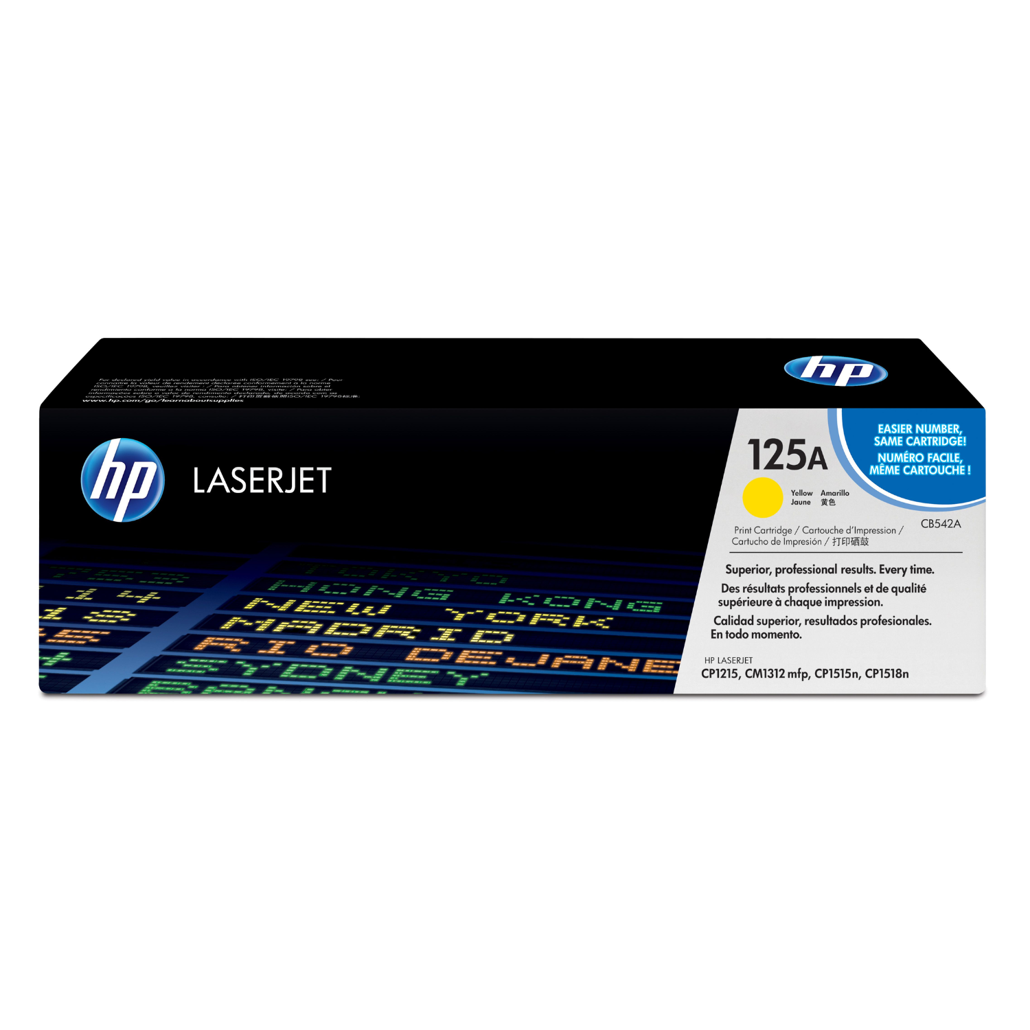 Toner HP 125A Yellow (CB542A) LaserJet CP1515n/CP1518ni/CP1215/CM1312 1400 Pag.