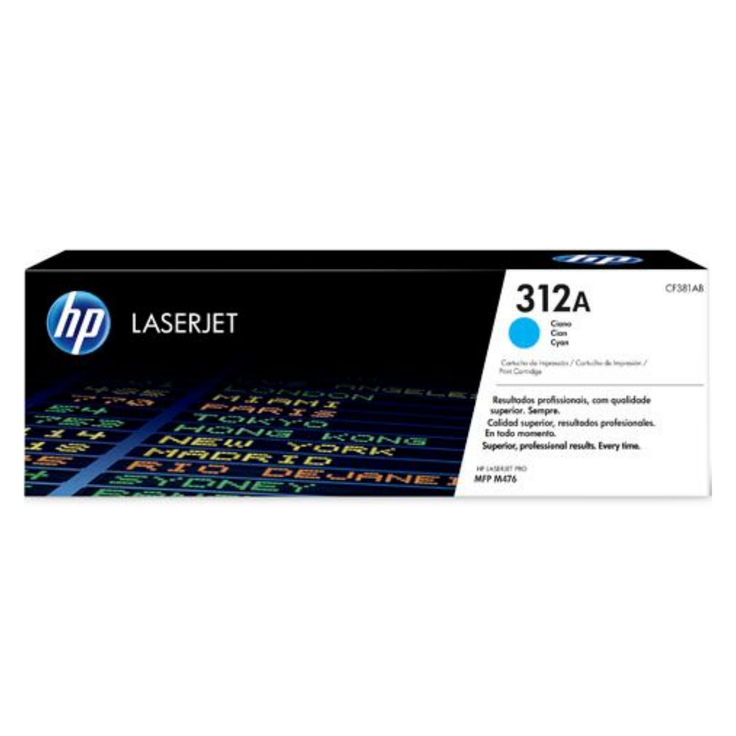 Toner HP 312A Cian (CF381A) LaserJet Pro M476nw/M476dw 2700 Pag.