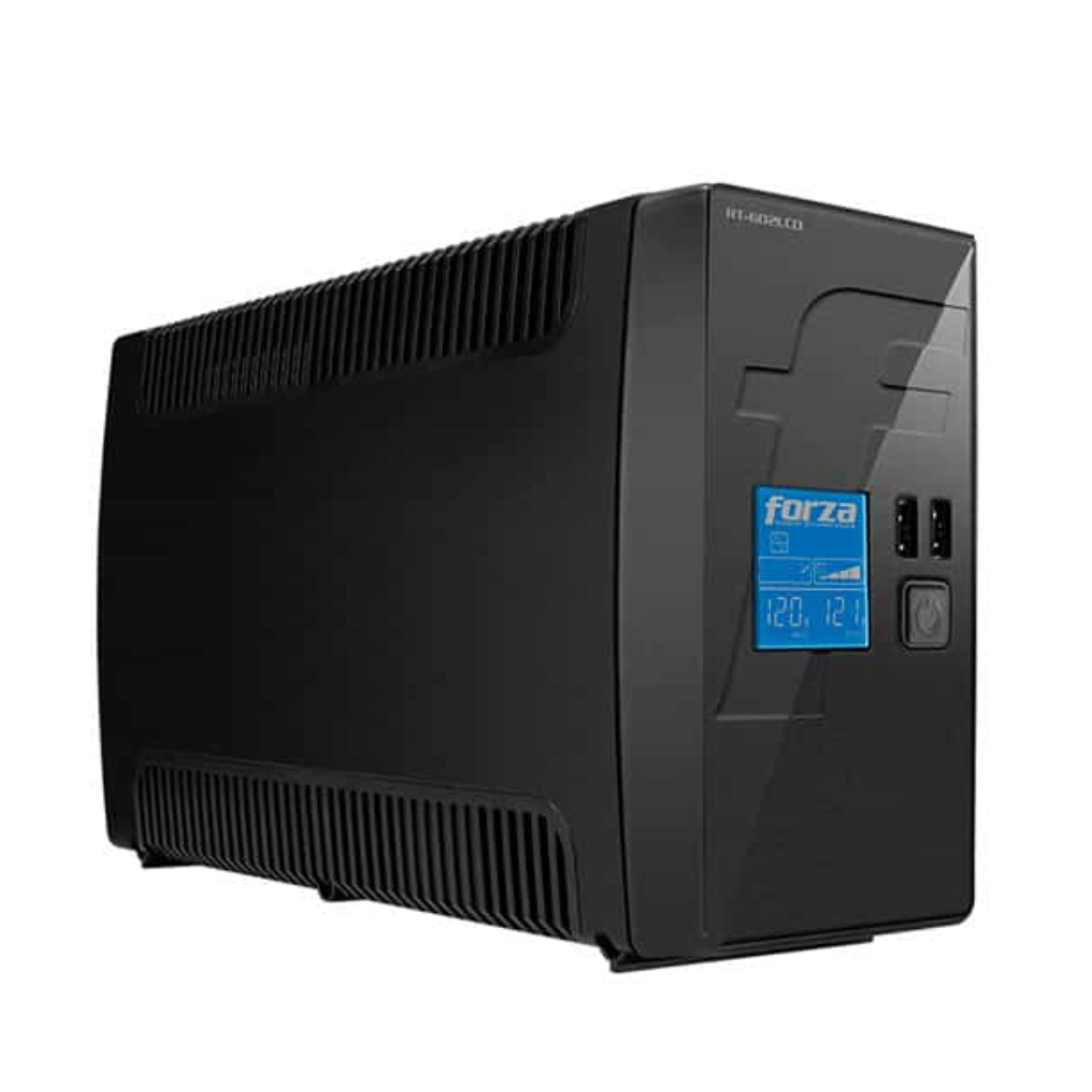 UPS Forza 600VA (360W) RT-602LCD 8 Tomas, 2 puertos USB, 220V