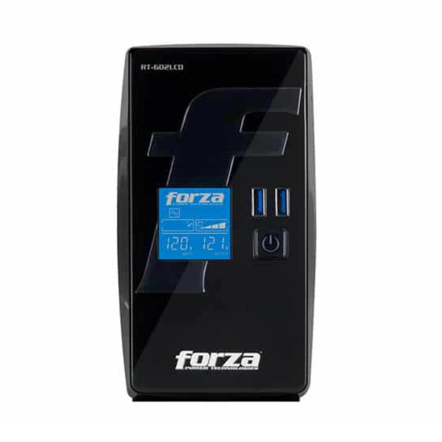 UPS Forza 600VA (360W) RT-602LCD 8 Tomas, 2 puertos USB, 220V