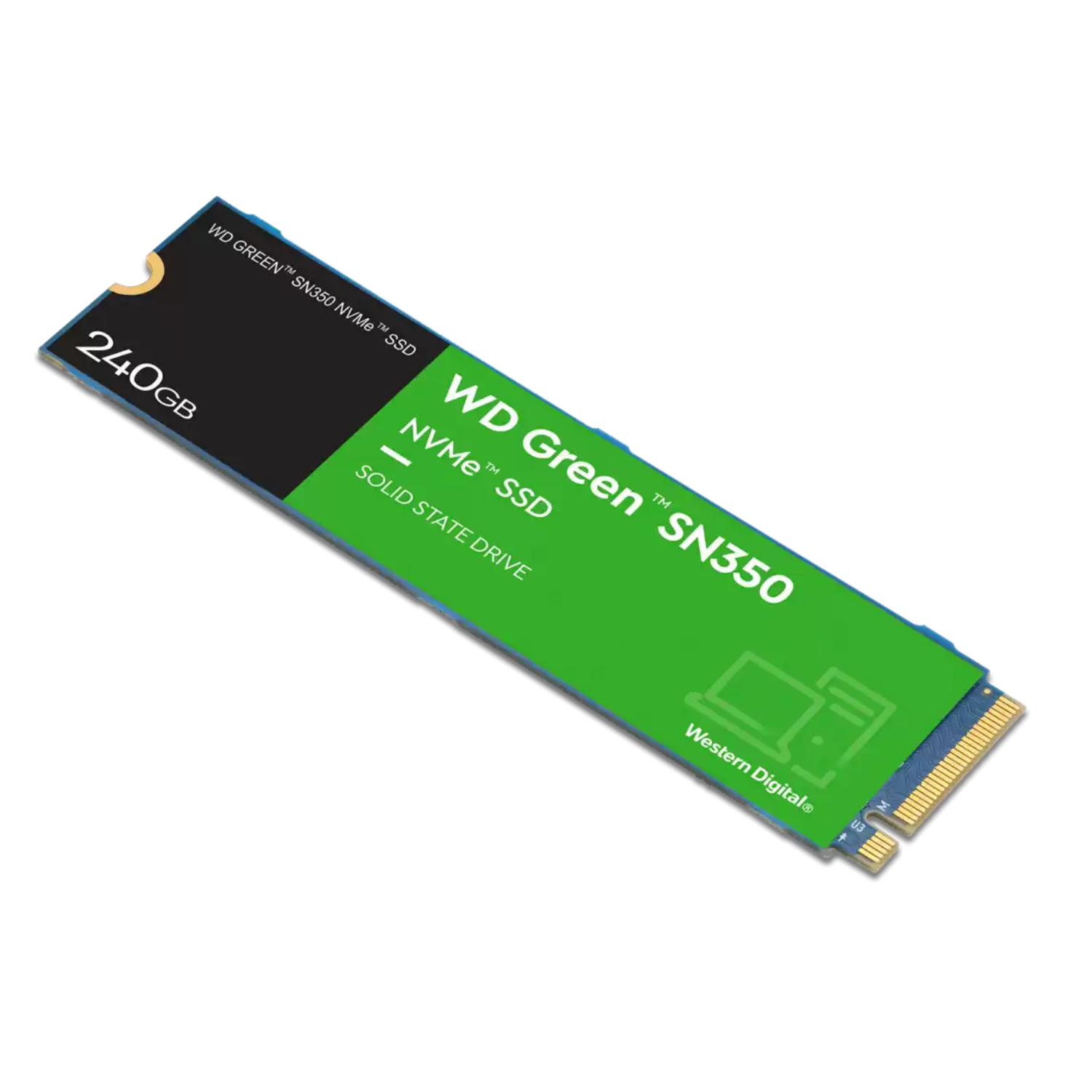 Disco Duro Solido Wester Digital Green SN350 240GB M.2 PCIe (WDS240G2G0C)