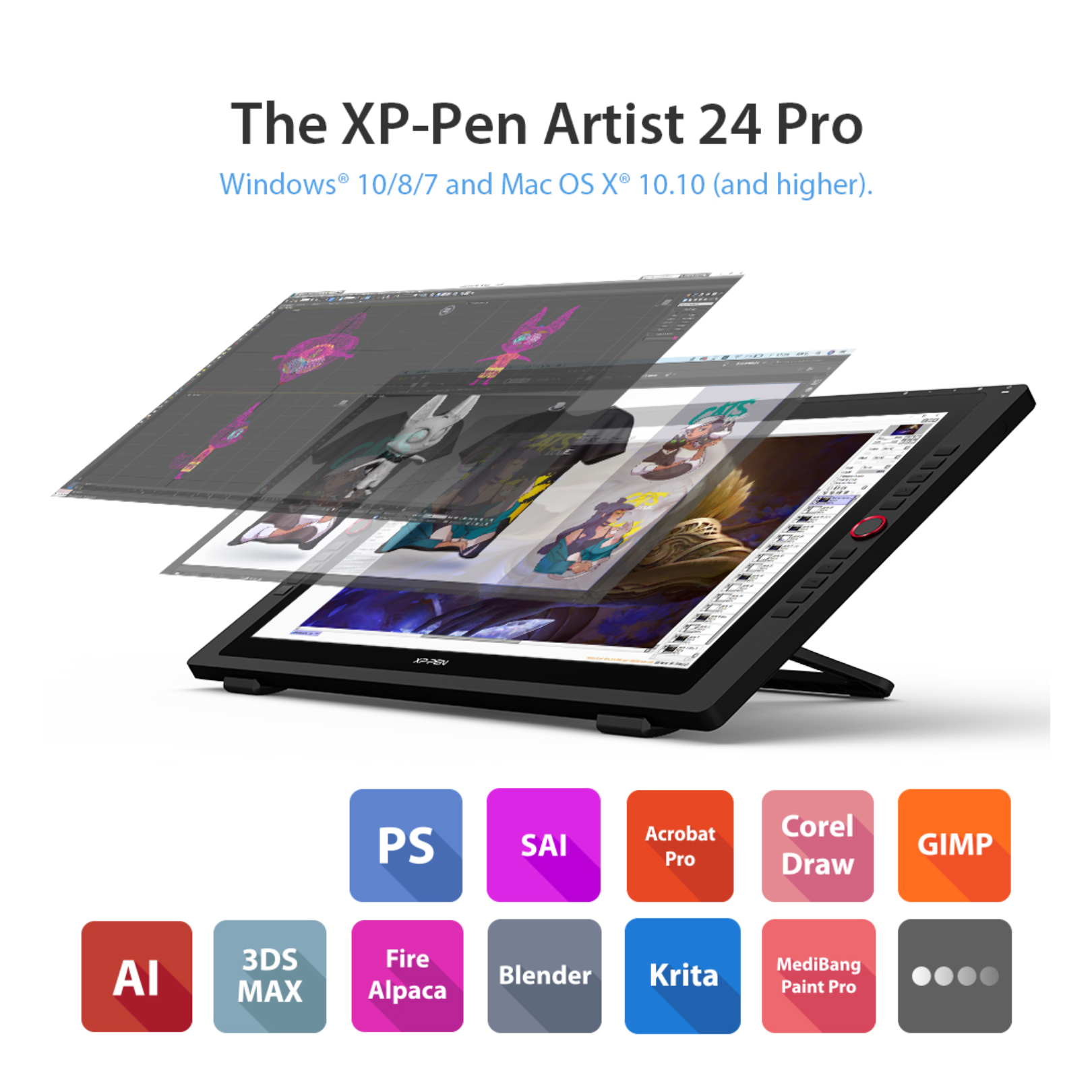 Pantalla Grafica XPPen Artist 24 Pro 2K QHD