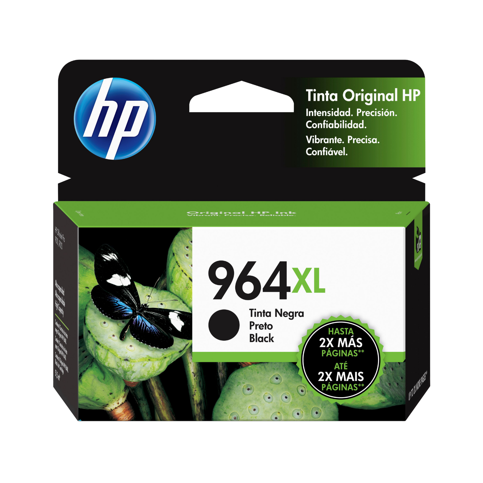 Cartucho de tinta HP 964XL Negro (3JA57AL) OfficeJet 9010/9020 1600 Pag.