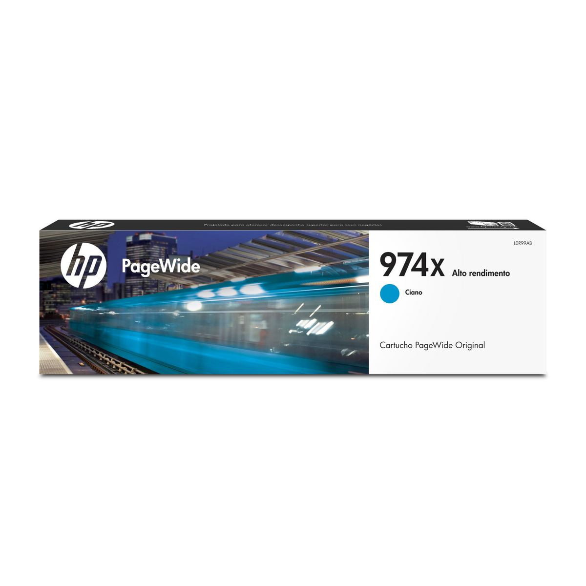 Cartucho de Tinta HP 974X Cian (L0R99AL) PageWide Pro 452/477/552/577 85.5 ml
