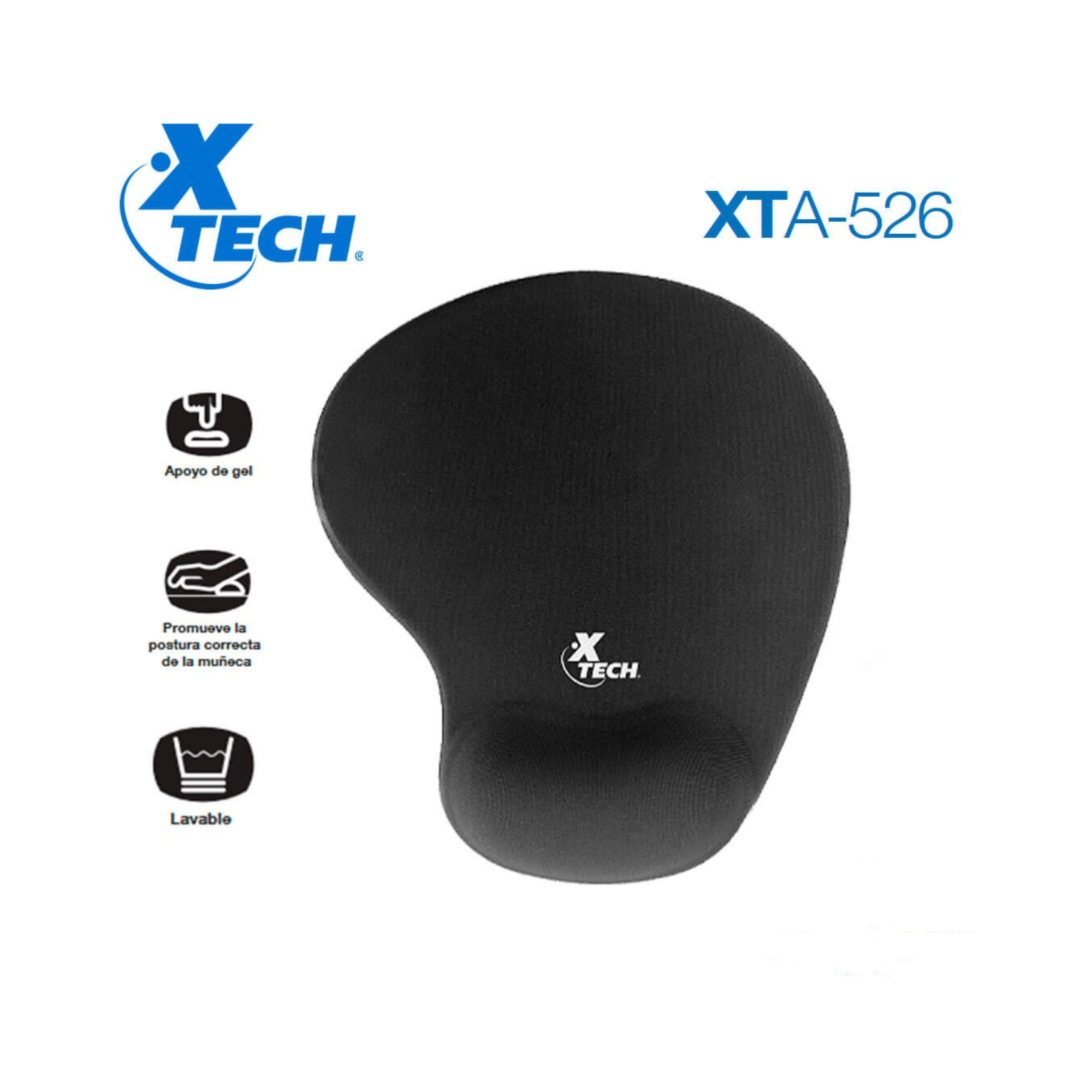 Pad Mouse Acolchado Xtech XTA-526 Negro